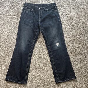 MEK Denim Jeans Classic Bootcut Jeans in Deep Indigo Size 38 X 34